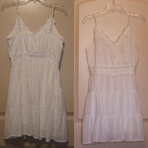 Mine white with lace summer dress